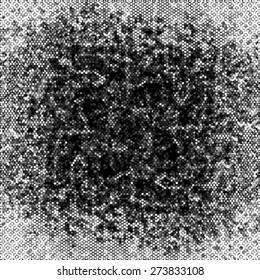 Spotted grunge abstract line background halftone effect. Vector illustration