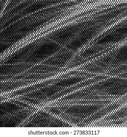 Spotted grunge grid texture. Polka dot vector illustration background