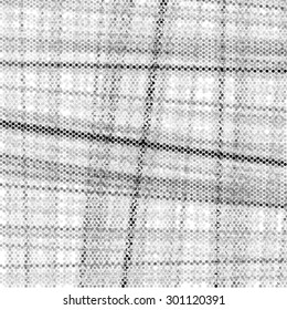 Spotted grunge grid texture. Polka dot vector illustration background