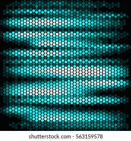 Spotted halftone grunge blue line vector background. Abstract illustration background. Grunge grid polka dot background pattern