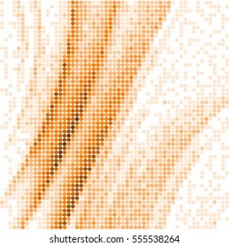 Spotted halftone grunge brown wave light line background. Abstract dotted vector illustration background. Abstract grunge grid polka dot background pattern