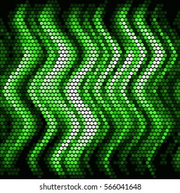Spotted halftone grunge green line background. Abstract vector illustration background. Grunge grid polka dot background pattern