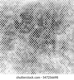 Spotted halftone grunge line background. Abstract dotted vector illustration background. Abstract grunge grid polka dot background pattern