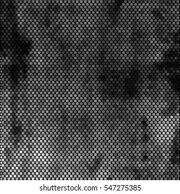 Spotted halftone grunge line background. Abstract dotted vector illustration background. Abstract grunge grid polka dot background pattern
