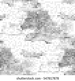 Spotted halftone grunge line background. Abstract dotted vector illustration background. Abstract grunge grid polka dot background pattern