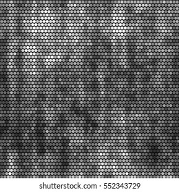Spotted halftone grunge line background. Abstract dotted vector illustration background. Abstract grunge grid polka dot background pattern