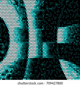 Spotted halftone grunge line background. Abstract colorful vector illustration background. Grunge grid polka dot background pattern
