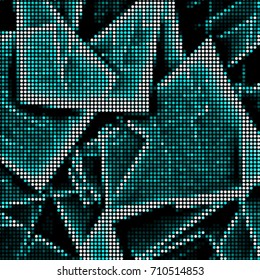 Spotted halftone grunge line background. Abstract colorful vector illustration background. Grunge grid polka dot background pattern
