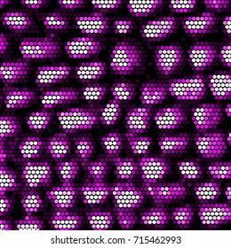 Spotted halftone grunge line background. Abstract colorful vector illustration background. Grunge grid polka dot background pattern

