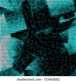 Spotted halftone grunge line background. Abstract colorful vector illustration background. Grunge grid polka dot background pattern
