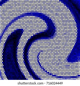 Spotted halftone grunge line background. Abstract colorful vector illustration background. Grunge grid polka dot background pattern
