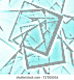 Spotted halftone grunge line background. Abstract colorful vector illustration background. Grunge grid polka dot background pattern

