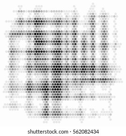 Spotted halftone grunge line vector background. Abstract dotted illustration background. Abstract grunge grid polka dot background pattern