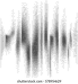 Spotted halftone grunge vector line background. Abstract illustration background. Grunge grid polka dot background pattern