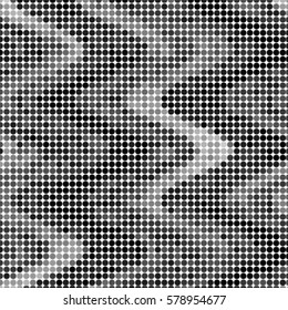 Spotted halftone grunge vector line background. Abstract illustration background. Grunge grid polka dot background pattern
