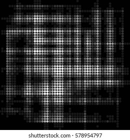 Spotted halftone grunge vector line background. Abstract illustration background. Grunge grid polka dot background pattern