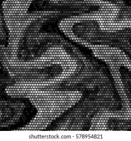 Spotted halftone grunge vector line background. Abstract illustration background. Grunge grid polka dot background pattern