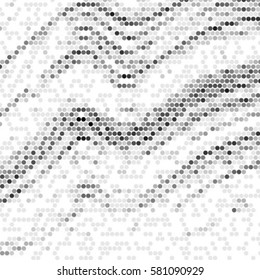 Spotted halftone grunge vector line background. Abstract illustration background. Grunge grid polka dot background pattern