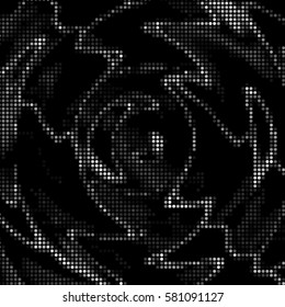 Spotted halftone grunge vector line background. Abstract illustration background. Grunge grid polka dot background pattern