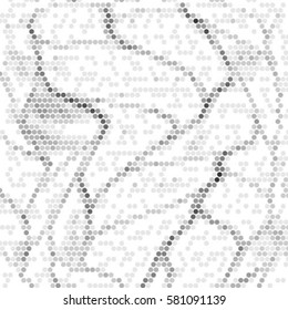 Spotted halftone grunge vector line background. Abstract illustration background. Grunge grid polka dot background pattern
