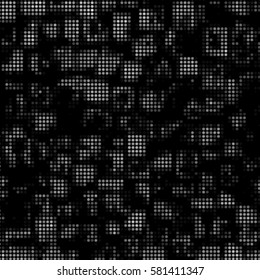 Spotted halftone grunge vector line background. Abstract illustration background. Grunge grid polka dot background pattern