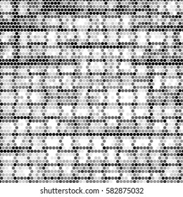 Spotted halftone grunge vector line background. Abstract illustration background. Grunge grid polka dot background pattern