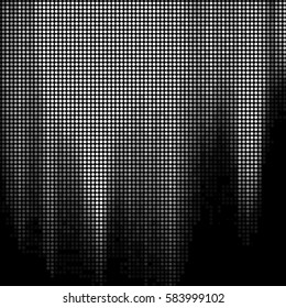 Spotted halftone grunge vector line background. Abstract illustration background. Grunge grid polka dot background pattern