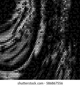Spotted halftone grunge vector line background. Abstract illustration background. Grunge grid polka dot background pattern