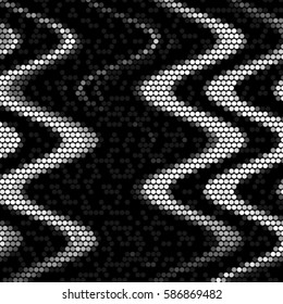 Spotted halftone grunge vector line background. Abstract illustration background. Grunge grid polka dot background pattern