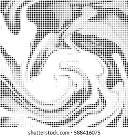 Spotted halftone grunge vector line background. Abstract cream illustration background. Grunge grid polka dot background pattern