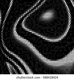 Spotted halftone grunge vector line background. Abstract illustration background. Grunge grid polka dot background pattern