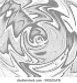 Spotted halftone grunge vector line background. Abstract illustration background. Grunge grid polka dot background pattern