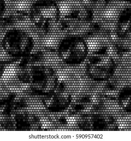 Spotted halftone grunge vector line background. Abstract bubble illustration background. Grunge grid polka dot background pattern