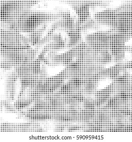Spotted halftone grunge vector line background. Abstract illustration background. Grunge grid polka dot background pattern