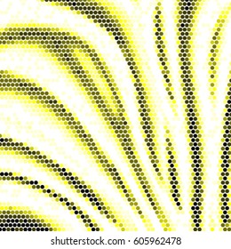 Spotted halftone grunge vector line background. Abstract yellow colorful illustration background. Grunge grid polka dot background pattern