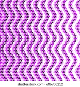 Spotted halftone grunge vector line background. Abstract purple wave colorful illustration background. Grunge grid polka dot background pattern
