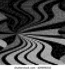 Spotted halftone grunge vector line background. Abstract illustration background. Grunge grid polka dot background pattern