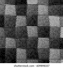 Spotted halftone grunge vector line background. Abstract illustration background. Grunge grid polka dot background pattern