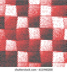 Spotted halftone grunge vector line background. Abstract colorful illustration background. Grunge grid polka dot background pattern