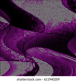 Spotted halftone grunge vector line background. Abstract colorful illustration background. Grunge grid polka dot background pattern