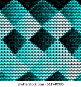 Spotted halftone grunge vector line background. Abstract colorful illustration background. Grunge grid polka dot background pattern