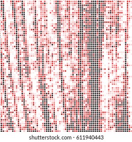 Spotted halftone grunge vector line background. Abstract colorful illustration background. Grunge grid polka dot background pattern