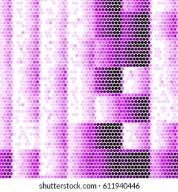 Spotted halftone grunge vector line background. Abstract colorful illustration background. Grunge grid polka dot background pattern