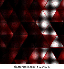 Spotted halftone grunge vector line background. Abstract colorful illustration background. Grunge grid polka dot background pattern