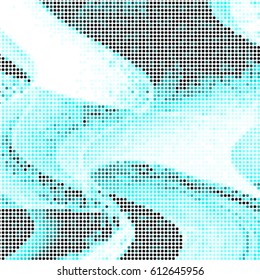 Spotted halftone grunge vector line background. Abstract colorful illustration background. Grunge grid polka dot background pattern