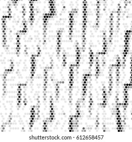 Spotted halftone grunge vector line background. Abstract illustration background. Grunge grid polka dot background pattern