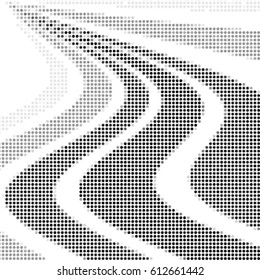 Spotted halftone grunge vector line background. Abstract illustration background. Grunge grid polka dot background pattern