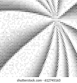 Spotted halftone grunge vector line background. Abstract illustration background. Grunge grid polka dot background pattern