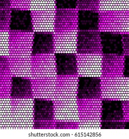 Spotted halftone grunge vector line background. Abstract colorful illustration background. Grunge grid polka dot background pattern