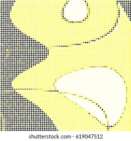 Spotted halftone grunge vector line background. Abstract colorful illustration background. Grunge grid polka dot background pattern